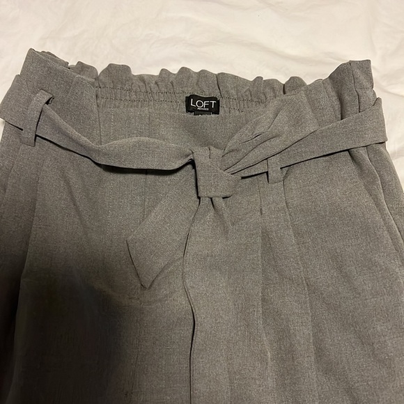 NWT Paperbag slim belted pants Petite M - Picture 5 of 5